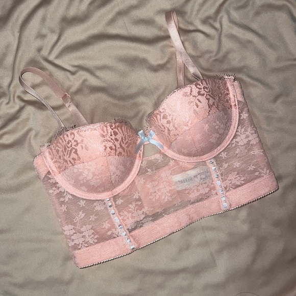 Forever 21 Pink Bustier Corset + Free Gift with Purchase! - Picture 1 of 7